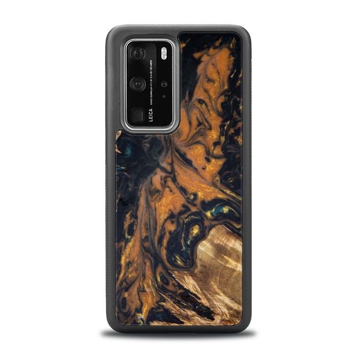 Huawei P40 Pro Etui na telefon z żywicy i drewna - Synergy#162