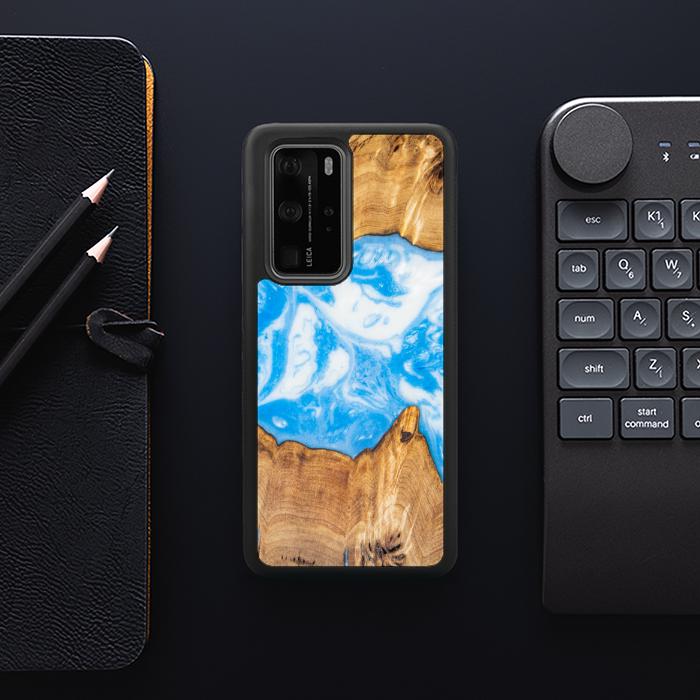 Huawei P40 Pro Handyhülle aus Kunstharz und Holz - Synergy# A34