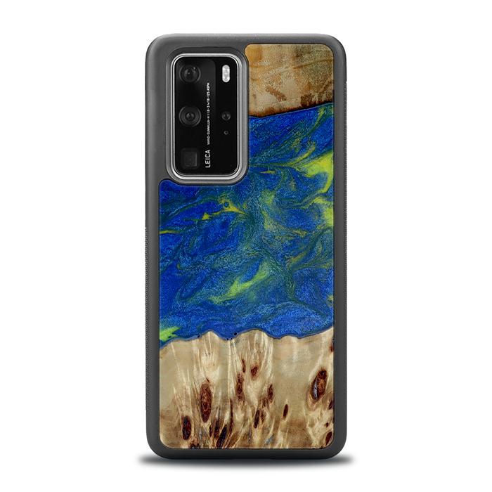 Huawei P40 Pro Etui na telefon z żywicy i drewna - Synergy#D102