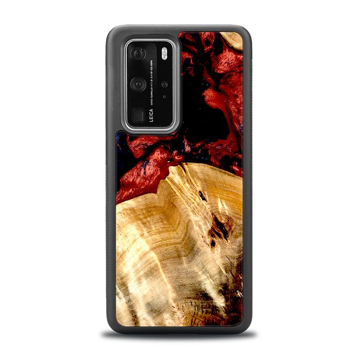 Huawei P40 Pro Etui na telefon z żywicy i drewna - Synergy#D117