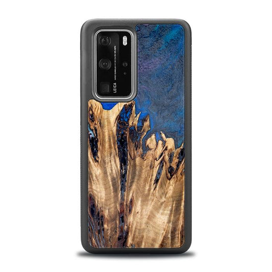 Huawei P40 Pro Handyhülle aus Harz und Holz - Synergy#D120