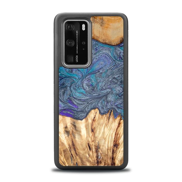 Huawei P40 Pro Etui na telefon z żywicy i drewna - Synergy#D132