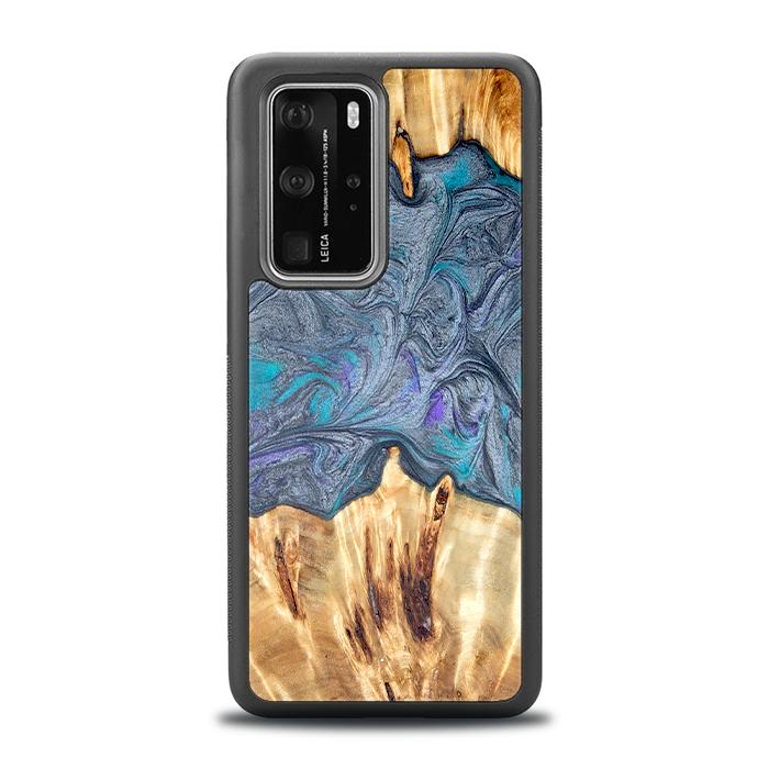 Huawei P40 Pro Handyhülle aus Harz und Holz - Synergy#D135