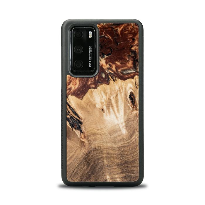 Huawei P40 Handyhülle aus Kunstharz und Holz - SYNERGY# A100