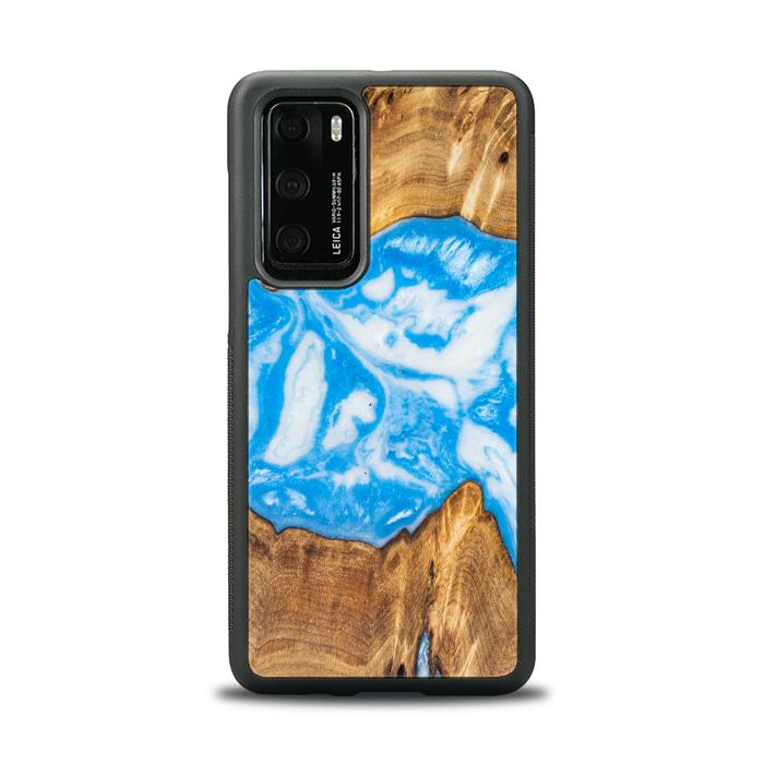 Huawei P40 Handyhülle aus Kunstharz und Holz - SYNERGY# A29