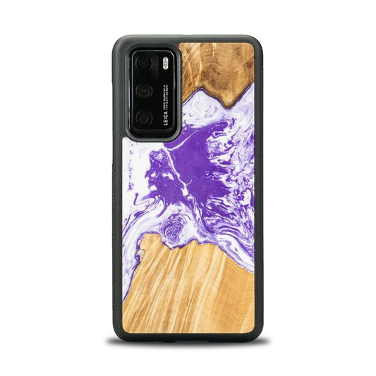 Huawei P40 Handyhülle aus Kunstharz und Holz - SYNERGY# A80