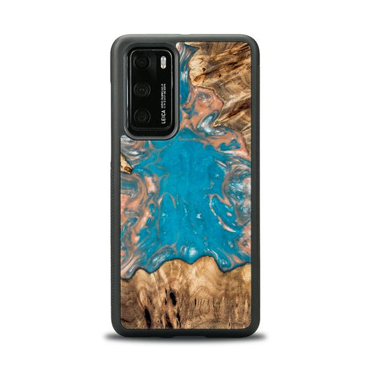 Huawei P40 Handyhülle aus Kunstharz und Holz - SYNERGY# A97