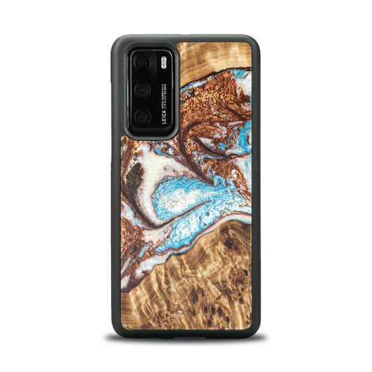 Huawei P40 Resin & Wood Phone Case - Synergy#B11