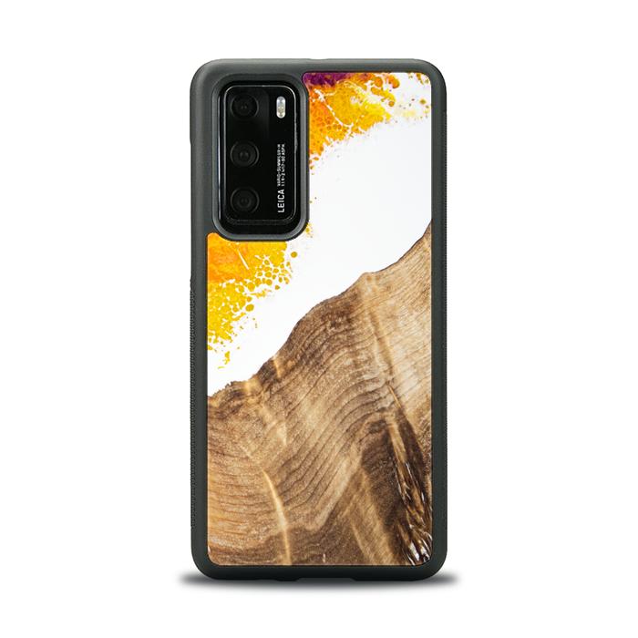 Huawei P40 Resin & Wood Phone Case - Synergy#C28