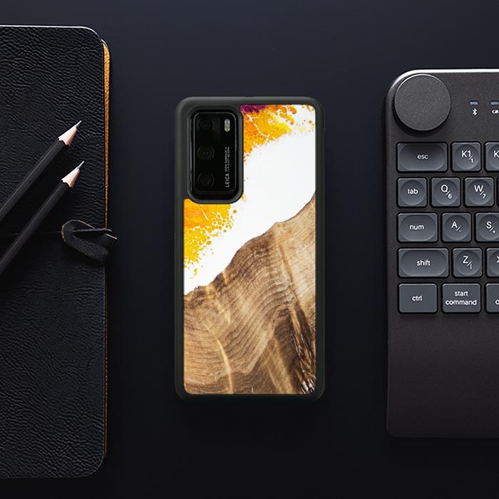 Huawei P40 Resin & Wood Phone Case - Synergy#C28