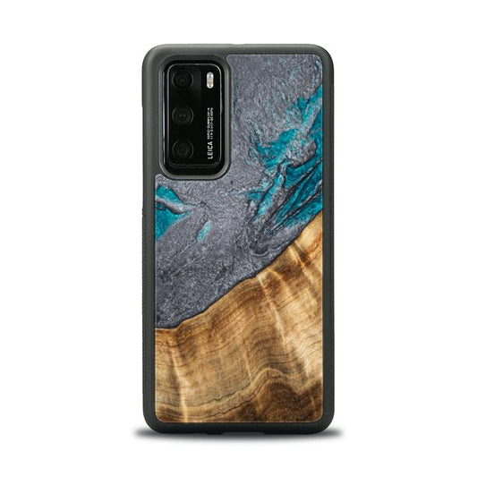 Huawei P40 Handyhülle aus Harz und Holz - Synergy#C45