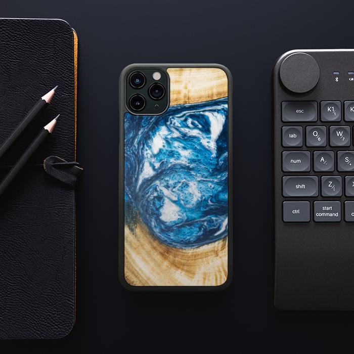 iPhone 11 Pro Max Etui na telefon z żywicy i drewna - SYNERGY#350