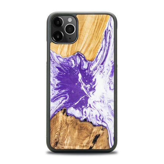 iPhone 11 Pro Max Handyhülle aus Kunstharz und Holz - SYNERGY# A79