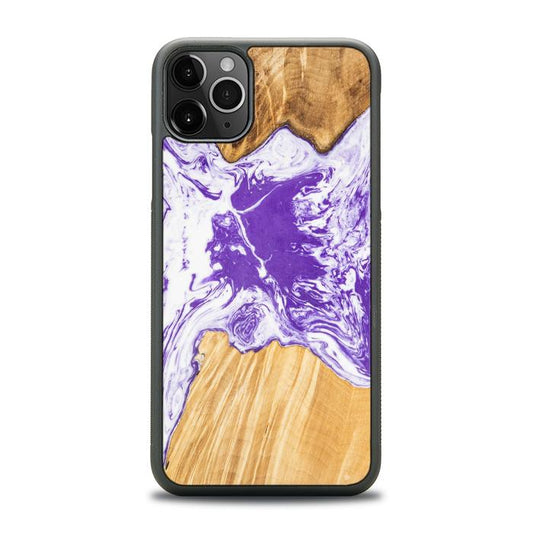 iPhone 11 Pro Max Handyhülle aus Kunstharz und Holz - SYNERGY# A80