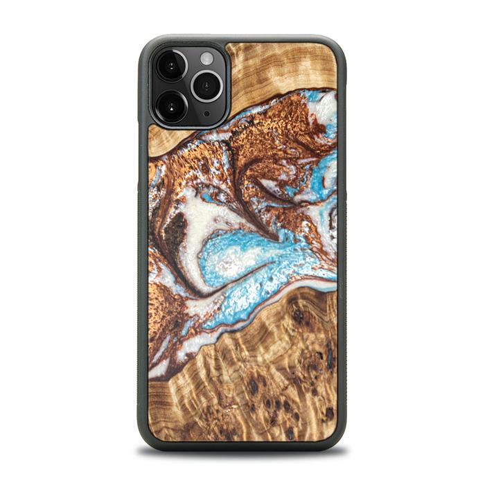 iPhone 11 Pro Max Resin & Wood Phone Case - Synergy#B11