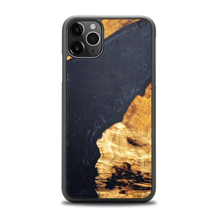 iPhone 11 Pro Max Resin & Wood Phone Case - Synergy#B18