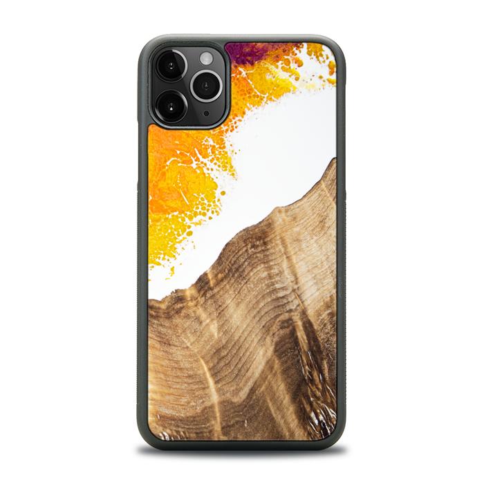 iPhone 11 Pro Max Resin & Wood Phone Case - Synergy#C28