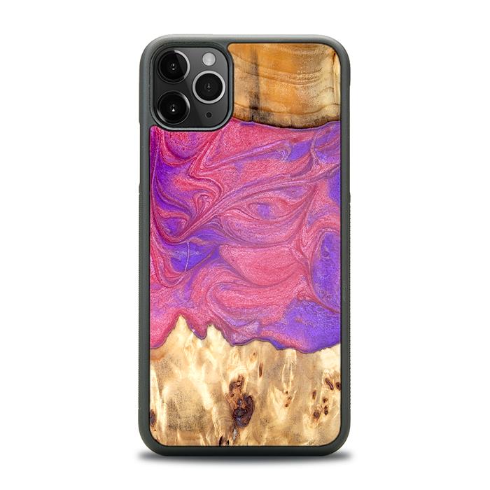 iPhone 11 Pro Max Handyhülle aus Harz und Holz - Synergy#D136