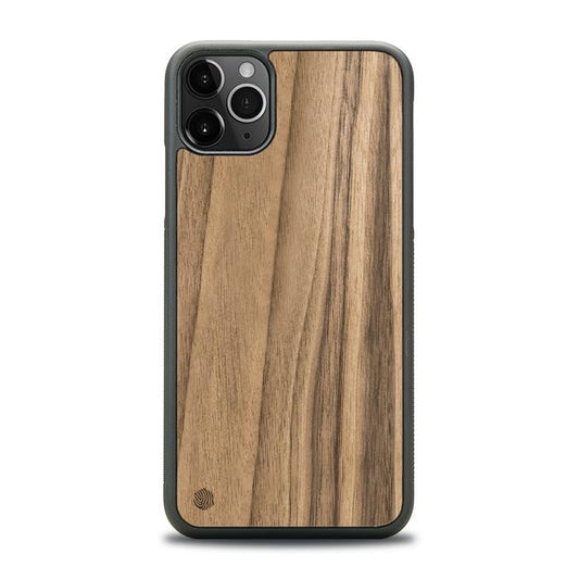iPhone 11 Pro Max Handyhülle aus Holz - Nussbaum