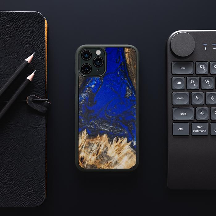 iPhone 11 Pro Etui na telefon z żywicy i drewna - SYNERGY#176