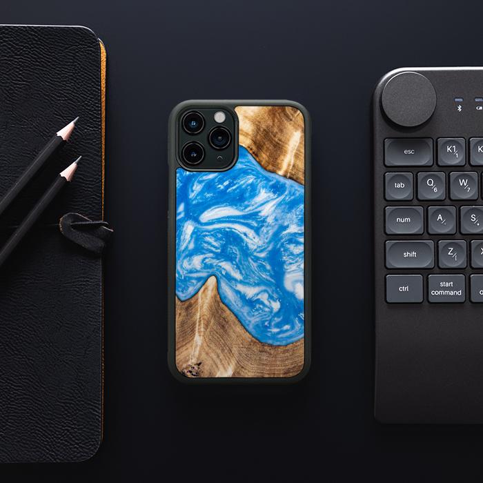 iPhone 11 Pro Etui na telefon z żywicy i drewna - SYNERGY#325