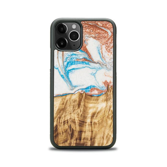 iPhone 11 Pro Handyhülle aus Kunstharz und Holz - SYNERGY#47