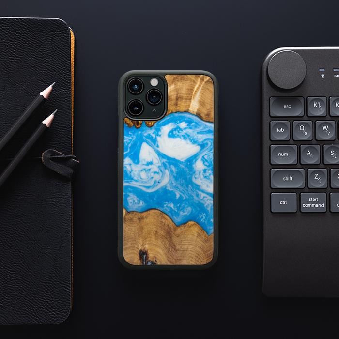 iPhone 11 Pro Etui na telefon z żywicy i drewna - SYNERGY#A32