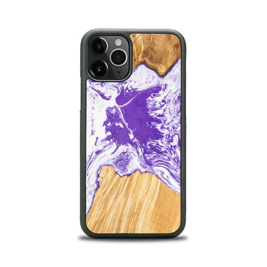 iPhone 11 Pro Etui na telefon z żywicy i drewna - SYNERGY# A80