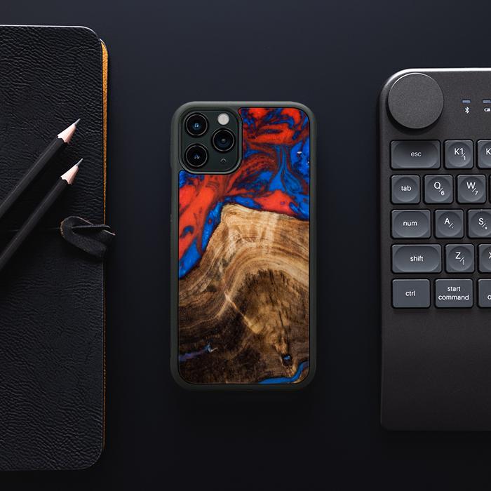 iPhone 11 Pro Etui na telefon z żywicy i drewna - SYNERGY#A82