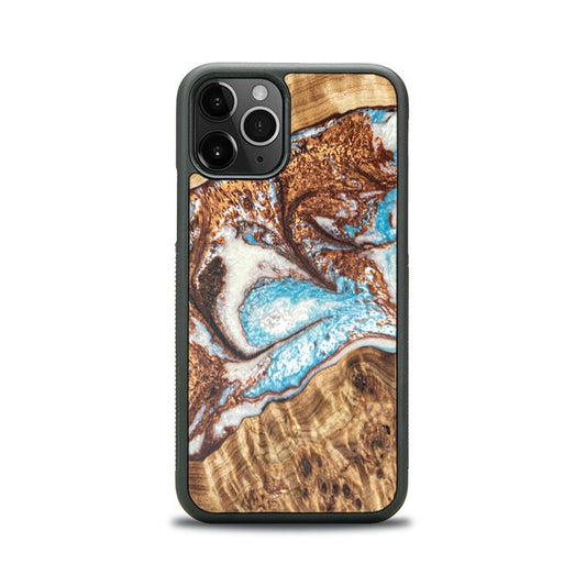 iPhone 11 Pro Handyhülle aus Kunstharz und Holz - Synergy#B11
