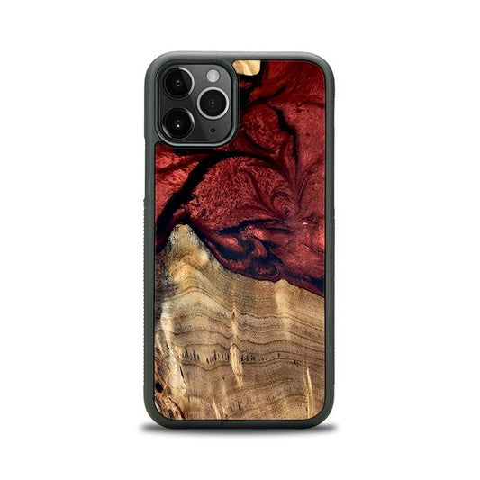 iPhone 11 Pro Etui na telefon z żywicy i drewna - Synergy#D122