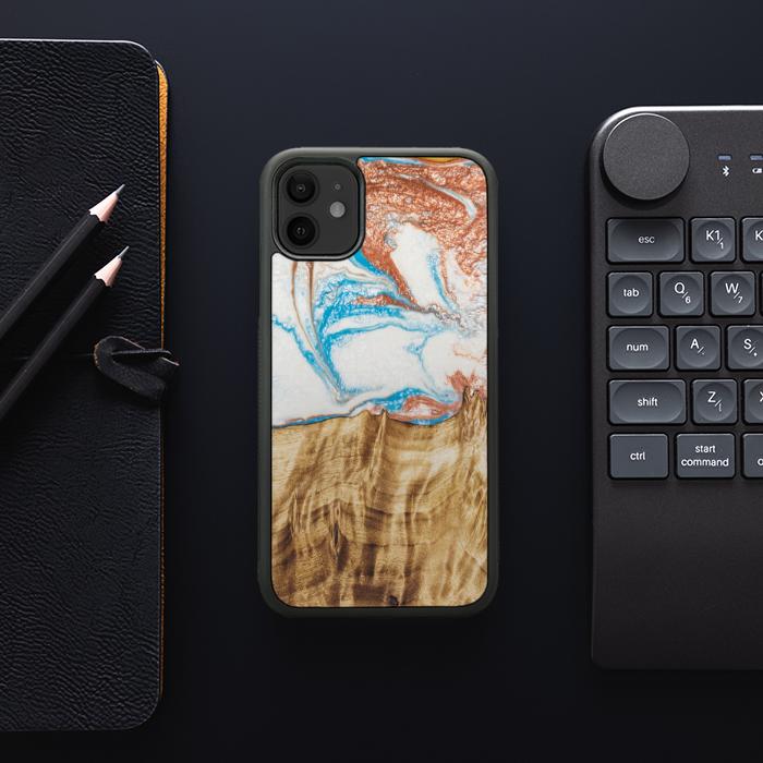 iPhone 11 Resin & Wood Phone Case - SYNERGY#47