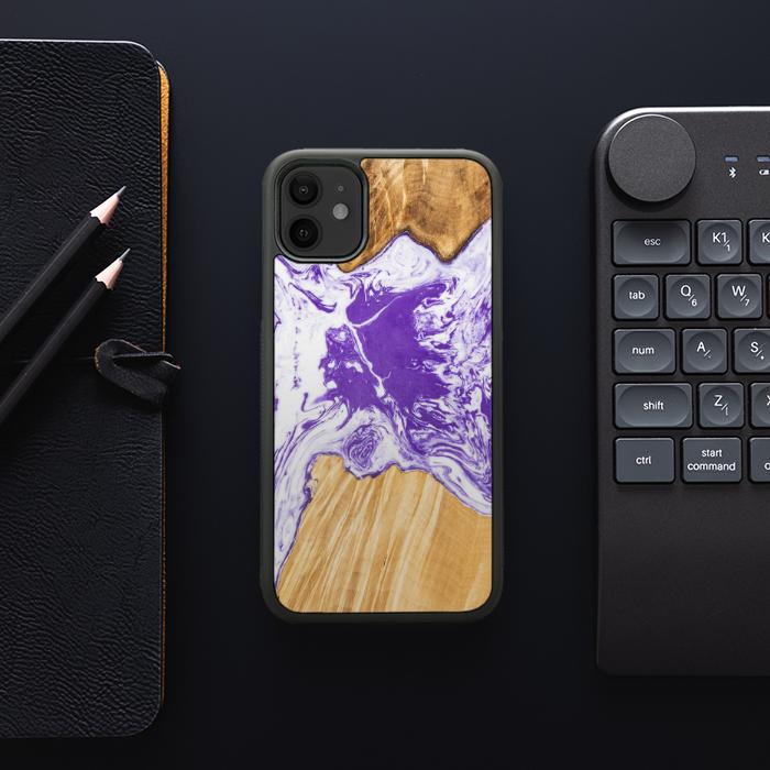 iPhone 11 Resin & Wood Phone Case - SYNERGY#A80