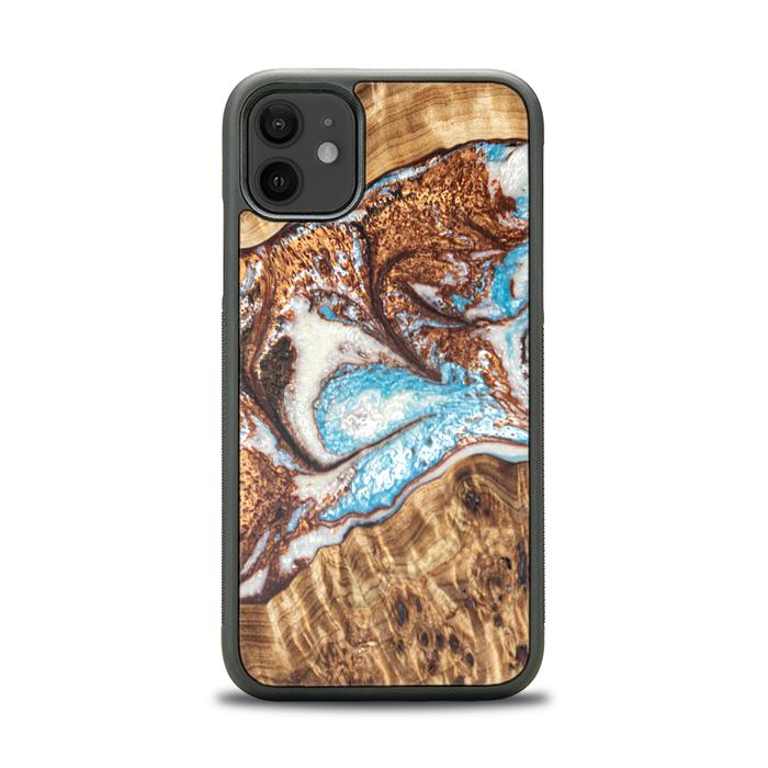 iPhone 11 Resin & Wood Phone Case - Synergy#B11