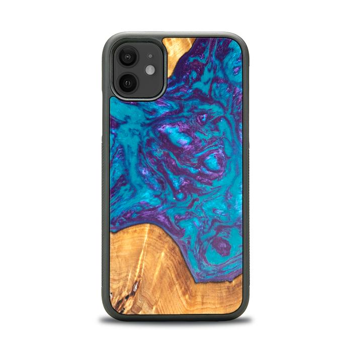 iPhone 11 Resin & Wood Phone Case - Synergy#B28