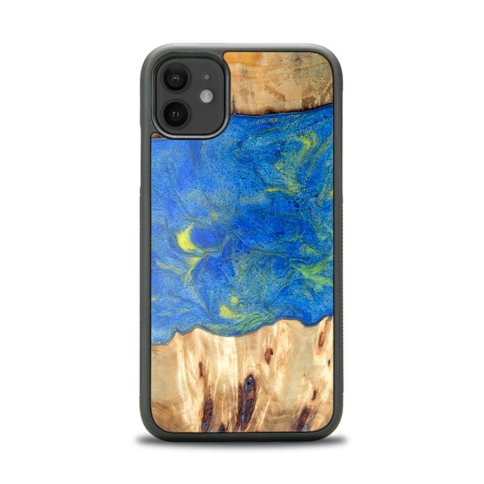 iPhone 11 Resin & Wood Phone Case - Synergy#D131