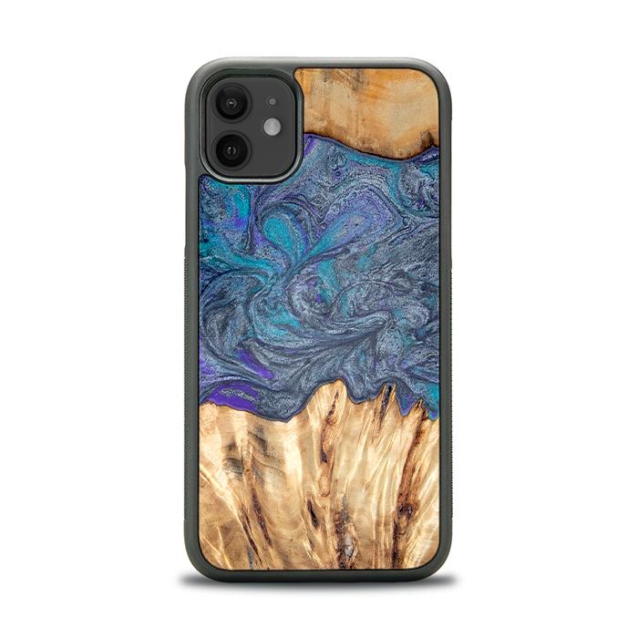 iPhone 11 Handyhülle aus Harz und Holz - Synergy#D132