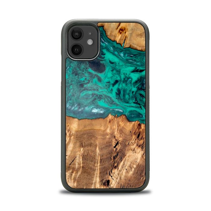 iPhone 11 etui na telefon z żywicy i drewna - Synergy#D133