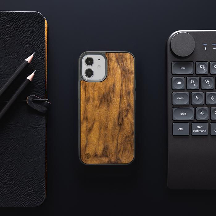 iPhone 12 Mini Handyhülle aus Holz - Imbuia