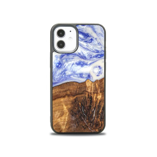 iPhone 12 Mini Etui na telefon z żywicy i drewna - SYNERGY#B04