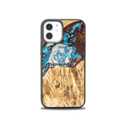 iPhone 12 Mini Etui na telefon z żywicy i drewna - SYNERGY#B12