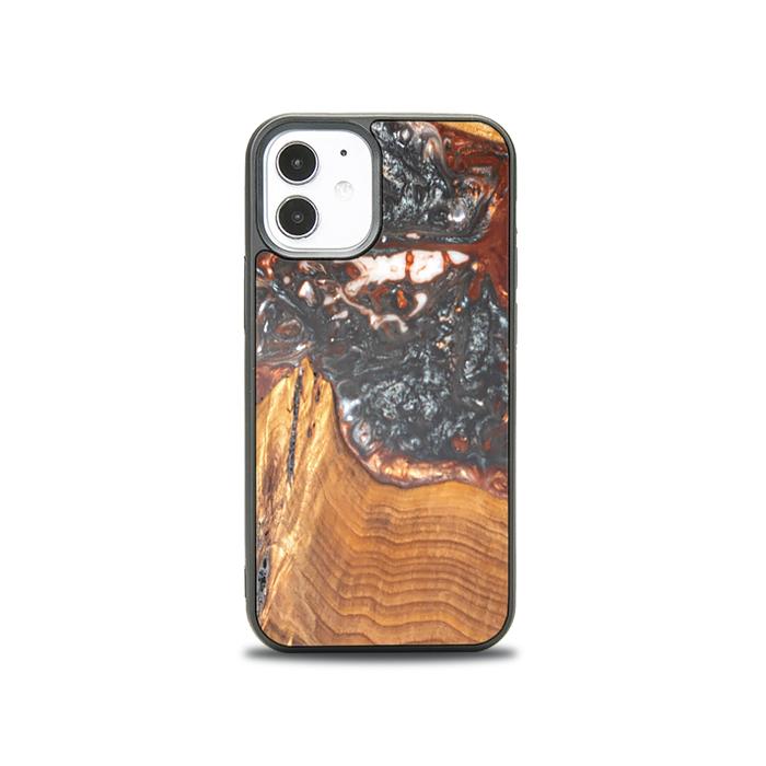 iPhone 12 Mini Etui na telefon z żywicy i drewna - SYNERGY#B37