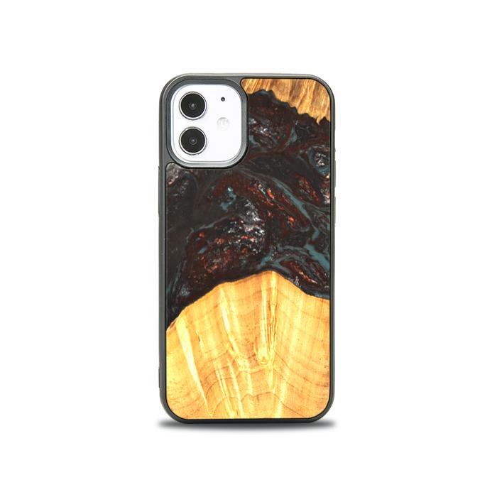 iPhone 12 Mini Etui na telefon z żywicy i drewna - SYNERGY#B42