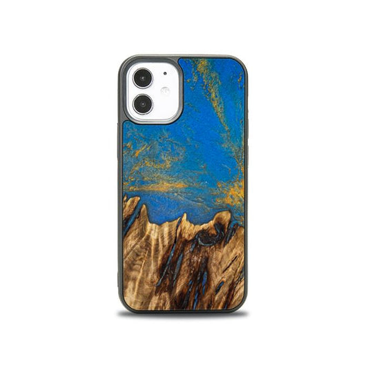 iPhone 12 Mini Etui na telefon z żywicy i drewna - SYNERGY#C43
