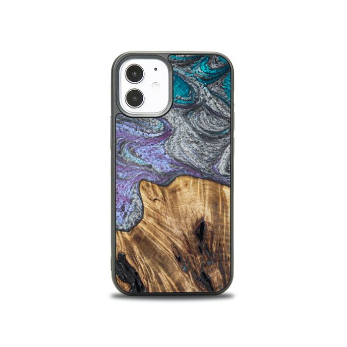 iPhone 12 Mini Etui na telefon z żywicy i drewna - SYNERGY#C47