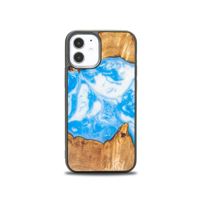 iPhone 12 Mini Etui na telefon z żywicy i drewna - Synergy# A34