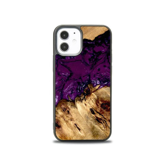 iPhone 12 Mini Handyhülle aus Harz und Holz - Synergy#D113
