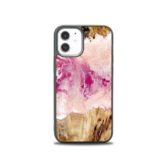 iPhone 12 Mini Etui na telefon z żywicy i drewna - Synergy#D119