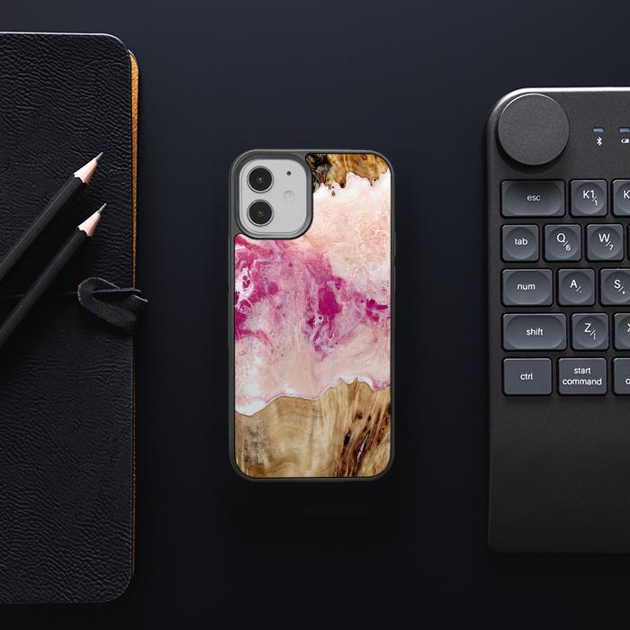 iPhone 12 Mini Resin & Wood Phone Case - Synergy#D119