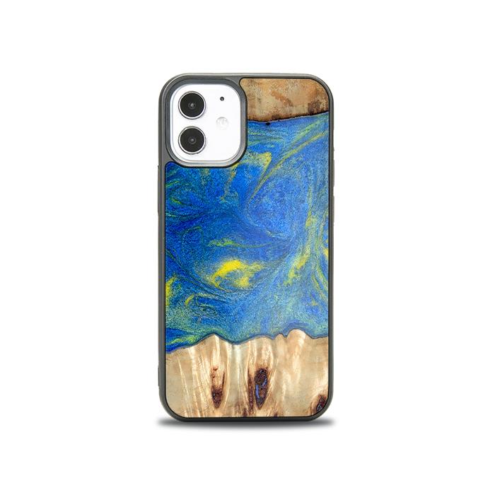 iPhone 12 Mini Handyhülle aus Kunstharz und Holz - Synergy#D128